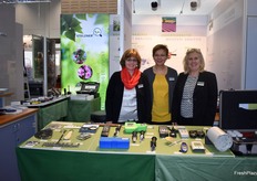 De vertegenwoordiging van het bedrijf Stelzner. Het bedrijf levert meetinstrumenten voor de commerciële fruitteelt.